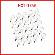 25-Pack ST35 Light Bulbs Replacement Edison Clear Bulbs -5 Watts C7/E12 Screw Ba