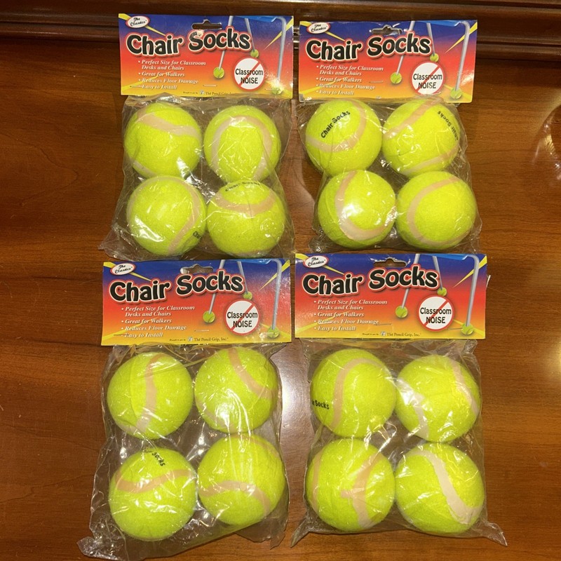 NEW Tennis Balls For Walkers and Chairs- Chair Socks - Set of 16-The Pencil Grip