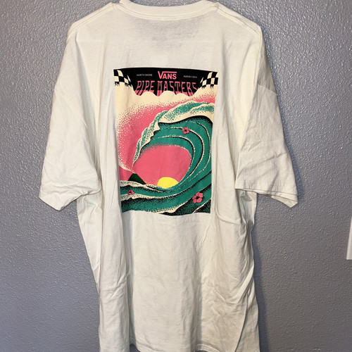 NEU Vans Pipe Masters North Shore Hawaii 2024 T-Shirt Herren XXL Weiß Neu mit Etikett - Bild 2 von 12