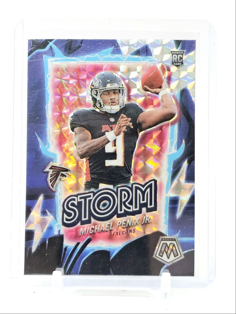MICHAEL PENIX JR. 2024 MOSAIC STORM ROOKIE SILVER MOSAIC FALCONS RC Q4480