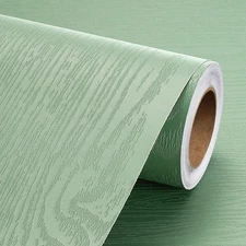 15.8x394in Kitchen Cabinet Wallpaper Peel and Stick Counter Top Covers Sage G...