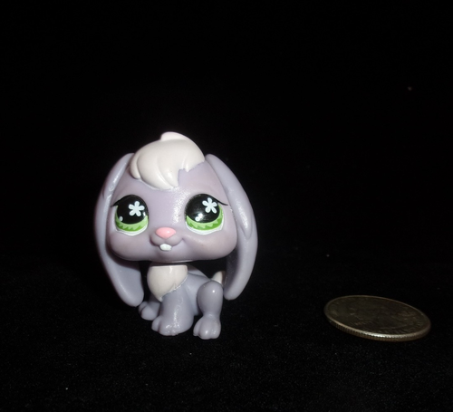 LPS Hasbro Littlest Pet Shop US shipper #648 Lavender lop eared bunny rabbit GUC