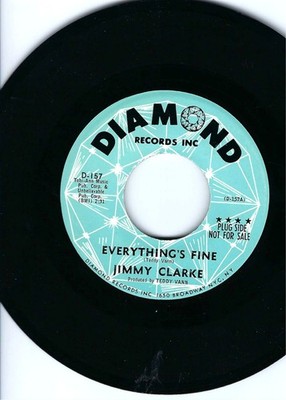 JIMMY CLARKE AND GROUP- ''EVERYTHING'S FINE''/''SHIRLEY''- DIAMOND 157- PROMO