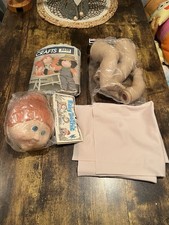 Syndee  s Crafts 1990 Vinyl Heirloom Doll Legs  Arms Large Baby Toothie Fabric