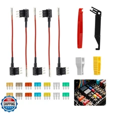 YENOVO Micro 3 Blade Fuse Kit, 5A/7.5A/10A/15A Automotive Fuses with Clear Wi