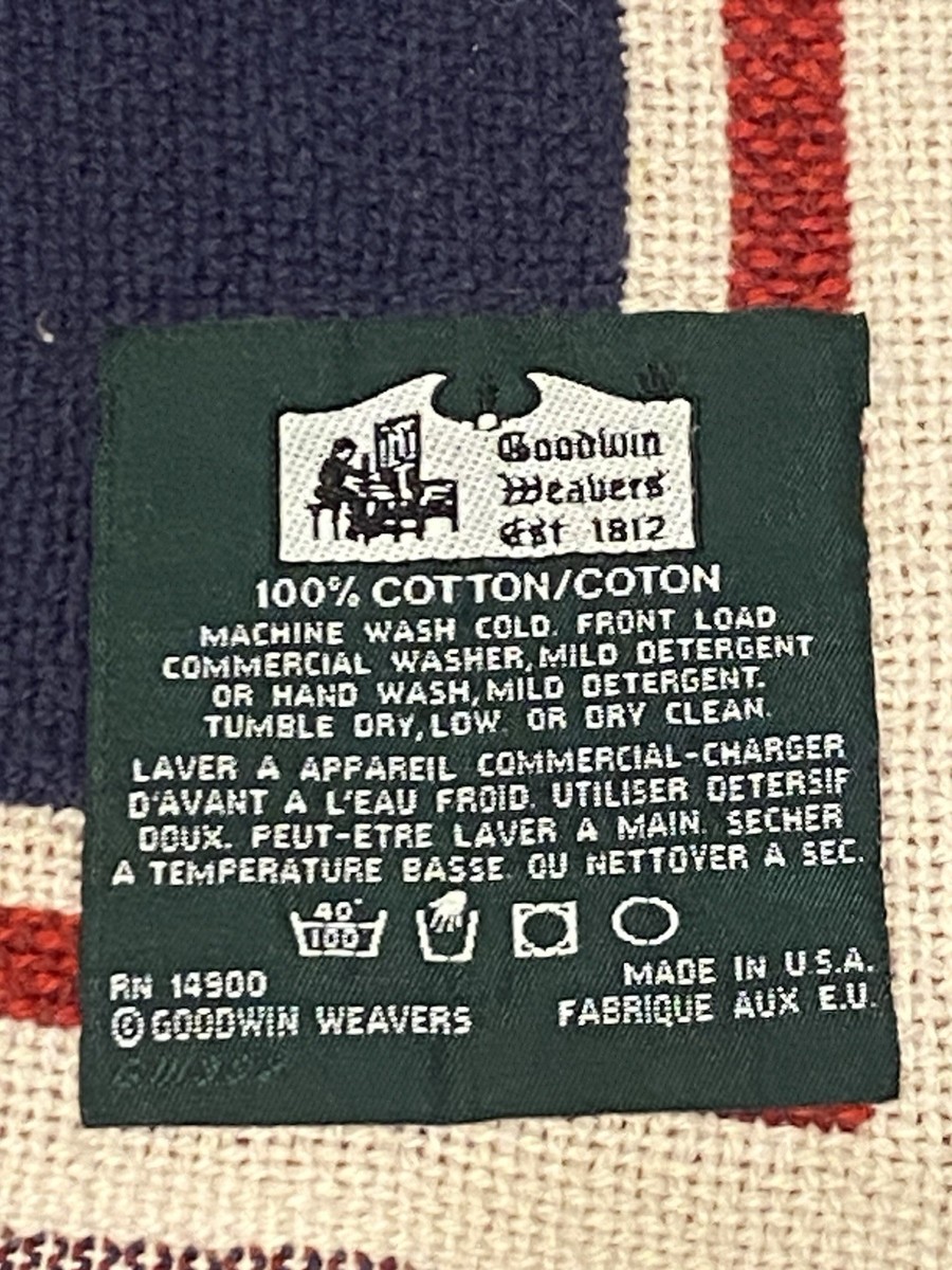 Goodwin Weavers vintage ブランケット ラグ USA製 Vintage Goodwin Weavers Golf Tapestry Throw Blanket Made in