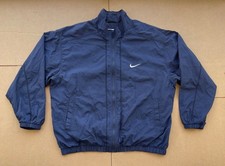 Vintage Nike Men s XL Windbreaker Jacket 90s Lined Full Zip Track Center Swoosh