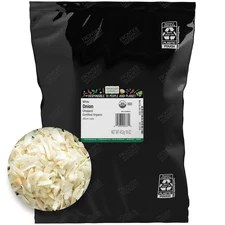 Organic Chopped Onion, 1 Pound Dried & Chopped Sweet Organic White Onion, Kosher