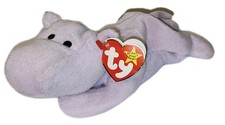 CT/NMTT  Ty Beanie Baby HAPPY the Hippopotamus Hippo 9 Inch MWCT Stuffed Toy