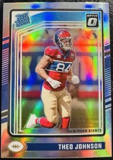 2024 Panini Donruss Optic Theo Johnson Rated Rookie #291 RC Holo Silver Giants