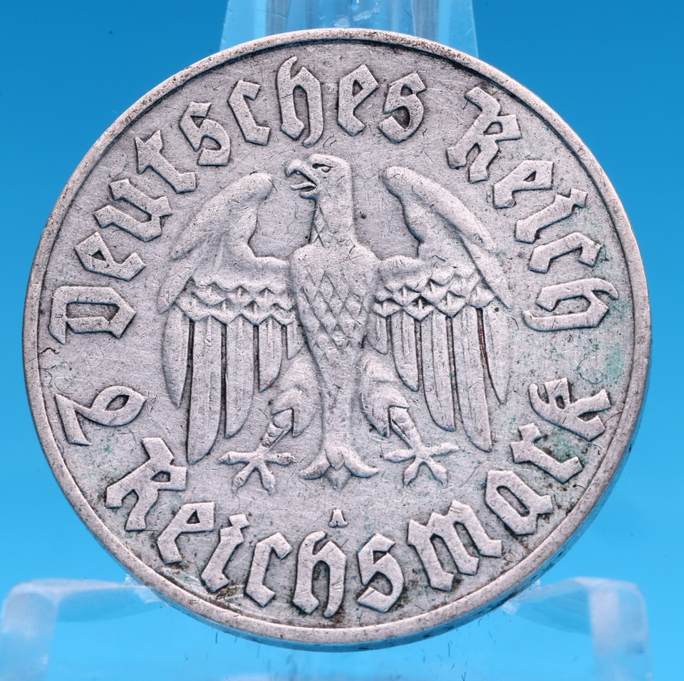 Deutsches Reich 2 Reichsmark 1933 A Luther Silber Ss+ Jaeger 352 | eBay.de