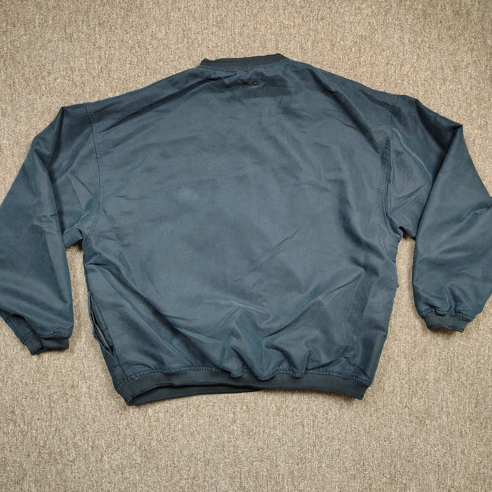 Vintage AHEAD AUTHENTICS Golf Pullover Men 2XL Black Windbreaker Insulated - Image 4 of 4