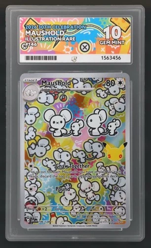 Pokémon TCG Maushold 146/128 30th Celebration 2026 ENG IR Foil Ace 10
