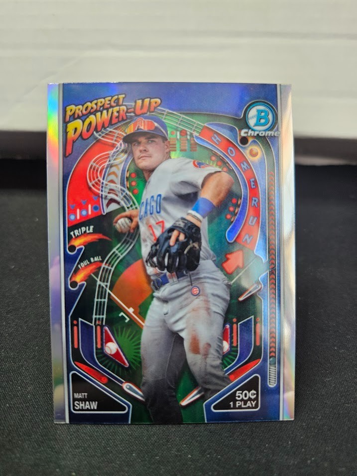2024 Bowman Chrome #PP-16 Matt Shaw Prospect Power-Up Chicago Cubs