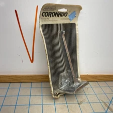 NOS Vintage HALL MACK Coronado Chrome Towel Bar Posts / Towel Pins No. 1685