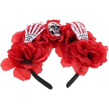 Headdress Flower Headband Decoration Bone Hair Accessories Horror Headbands