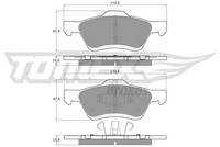 Tomex Brakes Bremsbelagsatz, Scheibenbremse Tx 18-94 FüR Ford Ford Usa Mazda