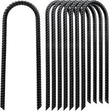 12 Inch Galvanized Steel U Shaped Heavy Duty Trampoline Stakes Ground Anchors