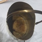 Vtg Large Brass Coal Log Bucket Scuttle W/ Swing Handle  — photo 9