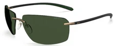 Silhouette sunglasses Biscayne Bay 64/14/130 Black Green polarized 8727/75-7630