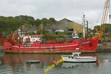 Photo 6x4 Trawler Mariama K Cattedown Redundant trawler Mariama K laid up c2006