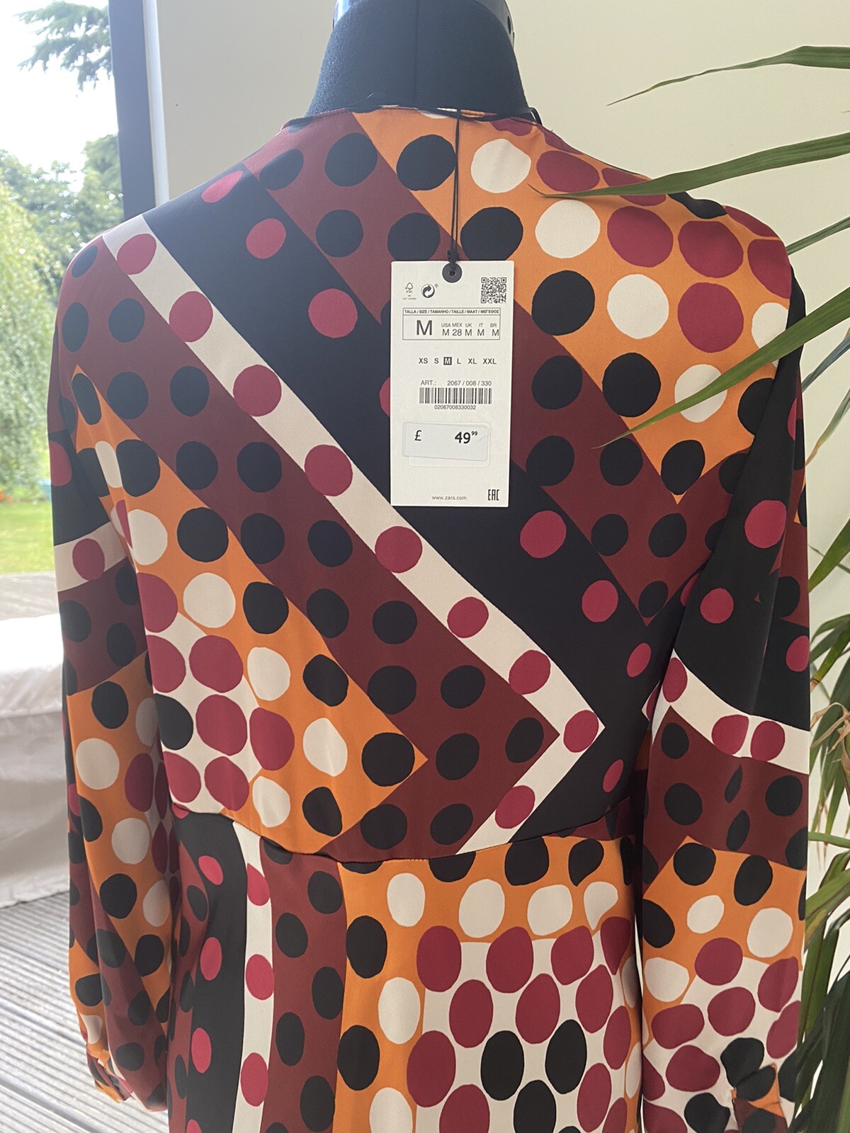 ZARA Sold Out Printed Midi Dress Medium - BNWT, RRP £50, Stunning! image 6