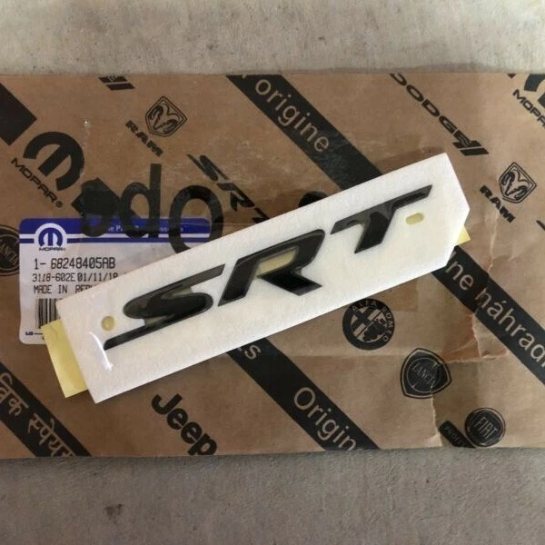 For 11-20 Jeep Grand Cherokee Gloss Black SRT Logo Emblem Nameplate Badge Mopar Foto 3 de 4