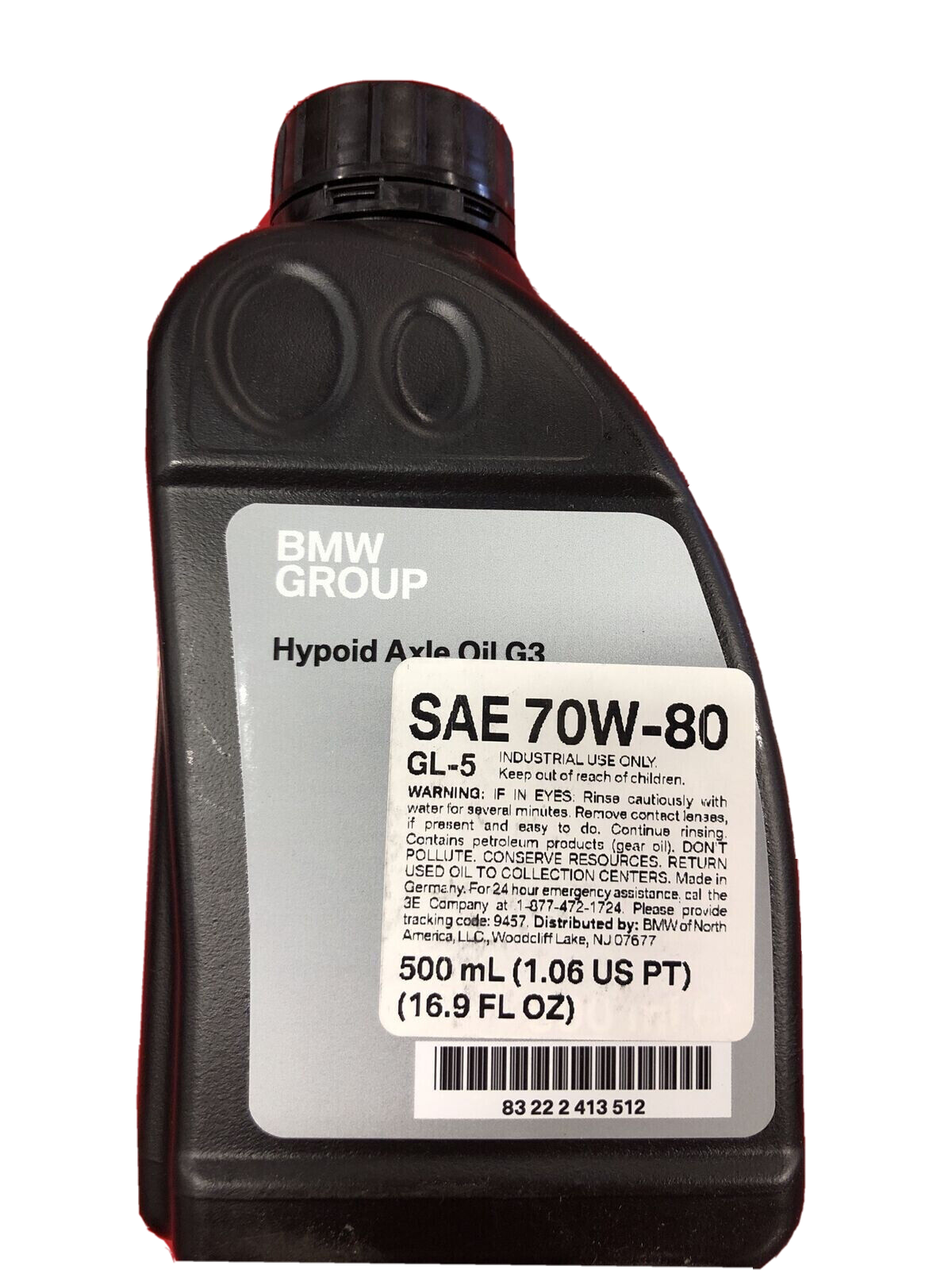 Genuine BMW Hypoid Axle Oil G3 70W80 GL5 500mL 83222413512 Rear eBay