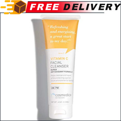 Cosmedica Skincare Vit C Facial Cleanser 4 oz for Anti-Aging Natural Vibrance