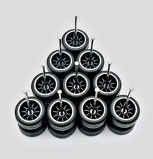 5 Sets Ce28 10 Spoke Black With Silver Lip 11mm Rims Real Rider Rubber Tires 5 Sets Ce28 10 Spoke Black With Silver Lip 11mm Rims Real Rider Rubber Tires
