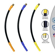 4MM Female Bullet to 6.5MM Male Bullet ESC Extension Leads 10AWG 200C SILICONE