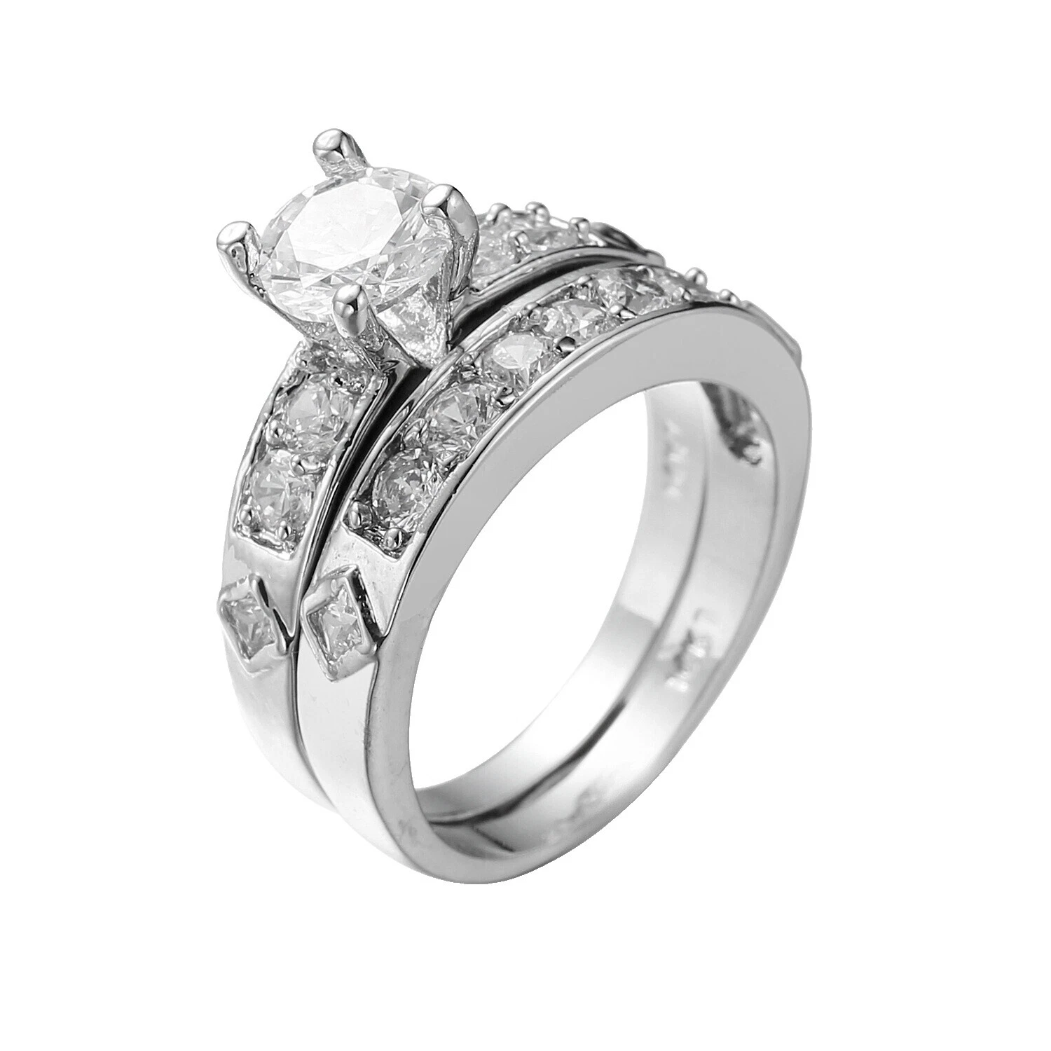 Cubic Zirconia Joyería de Moda enchapado en oro rosa