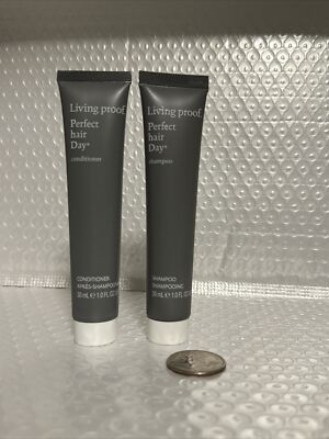 DUO Living Proof Perfect Hair Day Shampoo & Conditioner | 30mL/1oz Travel Size