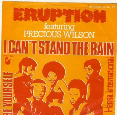 7''  Eruption - I can't Stand The Rain - Be Yourself  -  Hansa 11 761