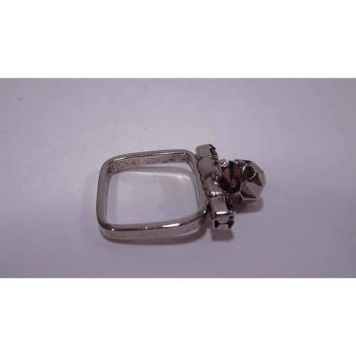 Anillo para mujer Joomi Lim calavera plateado cristal Swarovski nuevo sin etiquetas 145 - Imagen 3 de 21