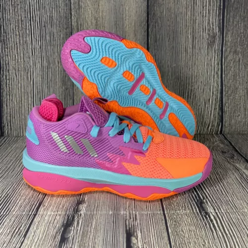 adidas Dame 8 x Chelsea Gray Point Gawd Purple/Orange/Blue mens Sz 5 ID5764