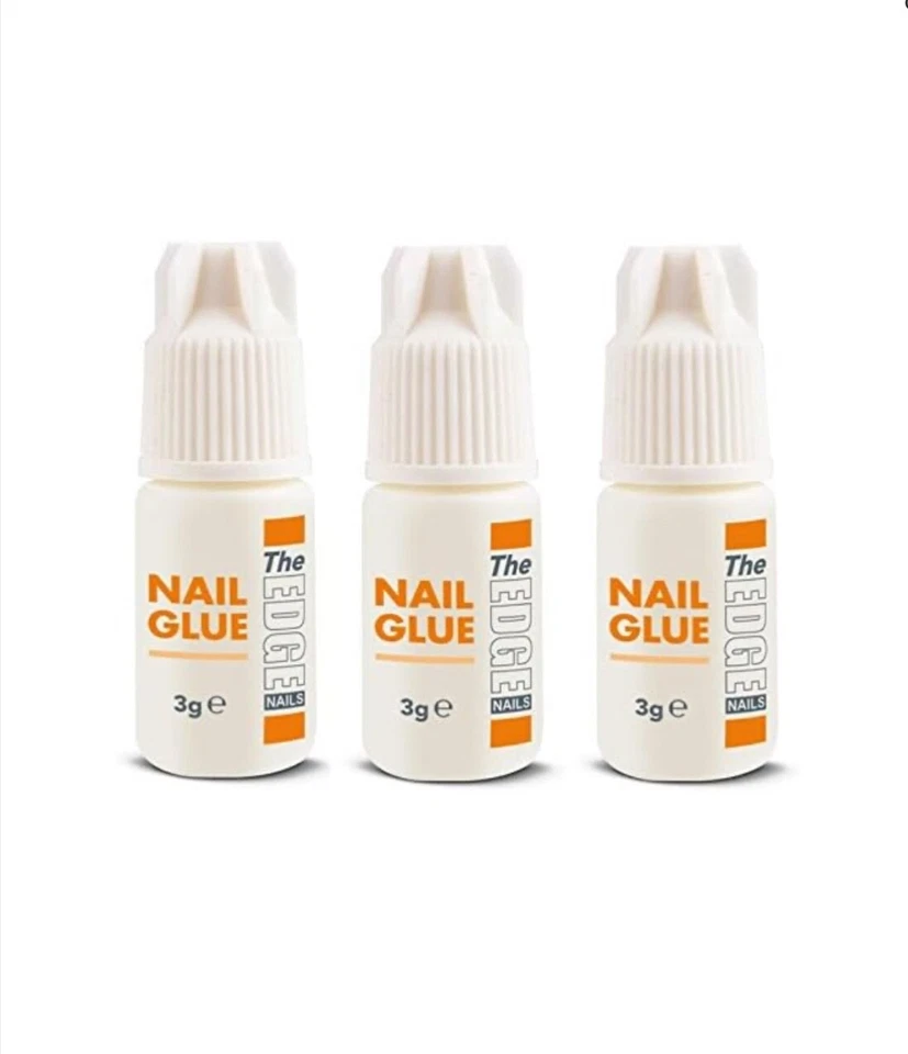 3 x The Edge Nail Glue 3grm