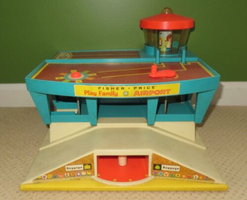 1972 Vintage Fisher Price Little People Play Family Airport #996 COMPLETE - Picture 6 of 24