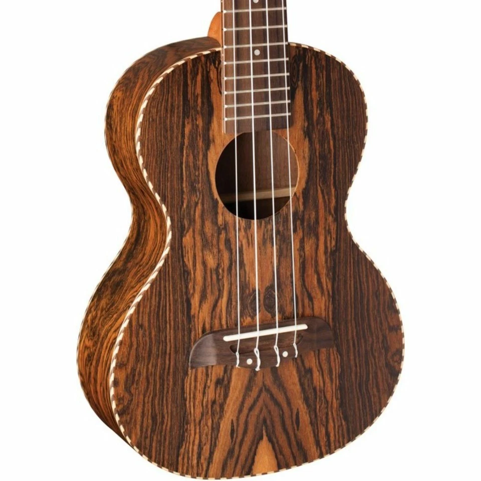 Oscar Schmidt OU9 Exotic Bocote Wood Concert Ukulele, Satin Natural - Image 3 of 4