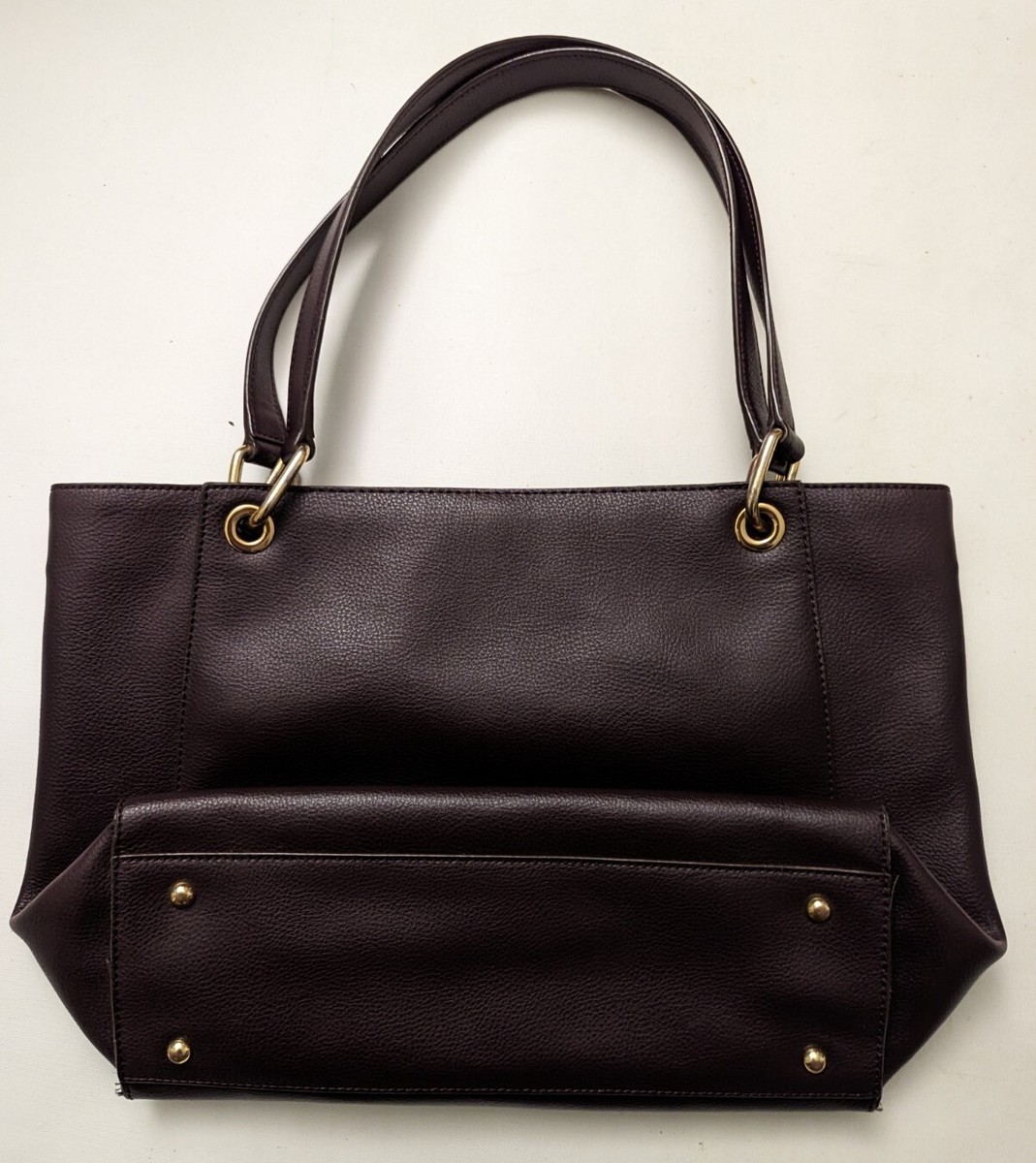 Beautiful Ralph Lauren LRL Mahogany Pebbled Leather Shoulder Bag