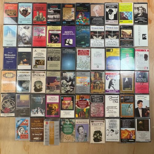 Lot of 60 Classical Music Cassette Tapes Opera Tchaikovsky Chopin Bach - Picture 2 of 6