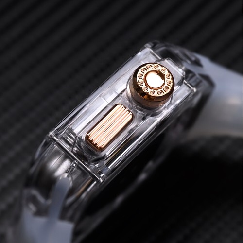 49mm 45mm Rubber Mod Kit Case Band Fr Apple Watch Ultra 2 9 8 7 6 Transparent PC - Zdjęcie 16 z 58