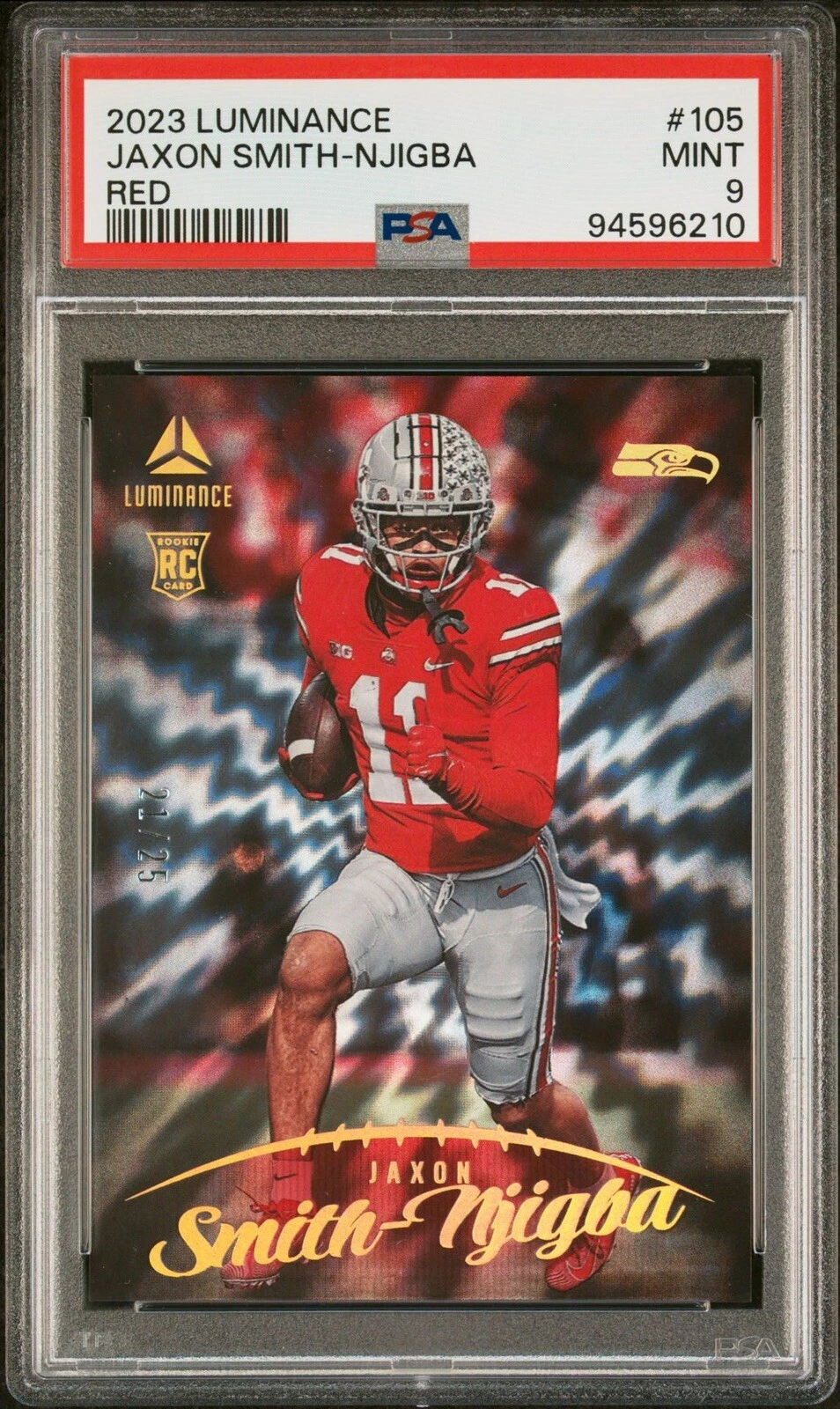 Jaxon Smith-Njigba Panini Luminance #105 Red