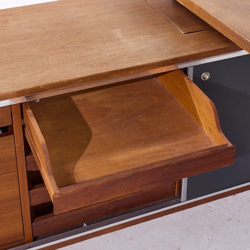 George Nelson for Herman Miller 9000 Series Mid Century Walnut Desk and Return - Picture 8 of 13