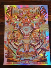 dirty heads 2022 dillon co foil poster limited ed of 25 travis gillan mint real