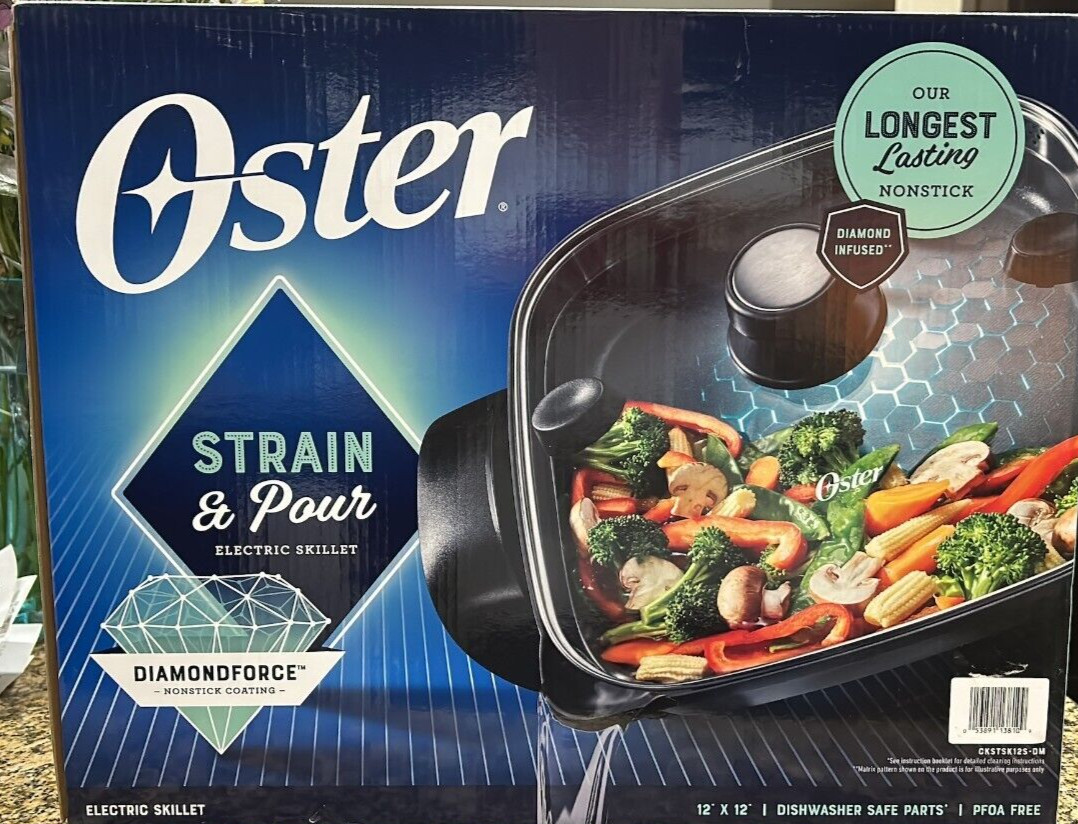 Sunbeam Oster Strain and Pour Diamond Force Nonstick 12' x 12" Electric