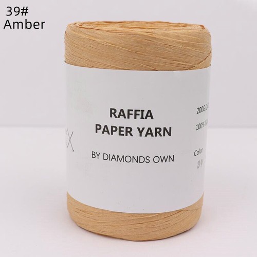 DIY knitting thread Paper Hand 240M Hat/Bag Natural Fiber knitting Crochet - Picture 21 of 35
