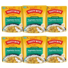 Tasty Bite Vegetable Korma 10oz Pack of 6 Microwavable Entrée