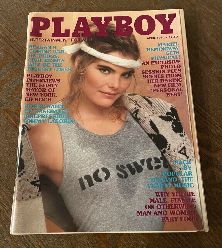 Playboy Magazine with Centerfold April 1982 Mariel Hemingway Tommy Lasorda