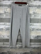 Kasper Women  s Striped Cotton Pants 12